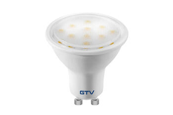 Gtv светодиодная лампа GU10 LD-NGU10P-4W, 3,5Вт, 350лм, 3000K, AC180-250V, 120°, 38мА, PF>0,4, CRI≥80, 40000ч, недиммируемая (LD-NGU10P-4W)