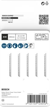 3 figūrzāģa asmeņi T 123 X (Progressor), Figūrzāģiem PRO METAL THICK AND THIN T123XF FIGŪRZĀĢA ASMENS, 2608638472, BOSCH (2608638472)