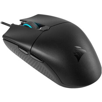Corsair игровая мышь KATAR PRO CH-930C011-EU, 12400 dpi, USB Type-A, 6 кнопок, 69 г, оптический сенсор, 2 зоны RGB, ножки PTFE (CH-930C011-EU)