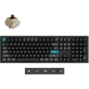 Keychron Q6 Ultra 8K bezvadu mehāniskā klaviatūra 100% 2.4GHz Bluetooth 5.3 USB 8000Hz Hot-Swap melna Q6U-M3 (Q6U-M3)
