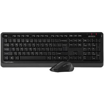 A4Tech FStyler комплект клавиатуры и мыши A4TKLA47478, 15м, 1xAA, 6 шт, 2000 dpi, USB, беспроводной, мембранный, серый (A4TKLA47478)