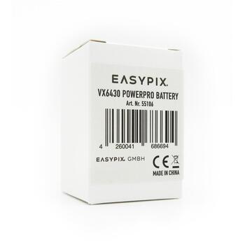 Easypix VX6430 PowerPro Battery 55106, аккумулятор для камеры, 3,7 В, 1400 мАч, литий-ионный, перезаряжаемый (55106)
