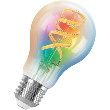 Osram LED spuldze SMART+ MATTER Filament Multicolor Classic A40 4058075850767, E27, 4.8 W, 470 lm, RGBW, Wi-Fi, 2700-6500 K (4058075850767)