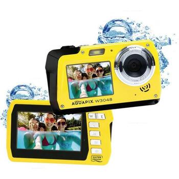 Easypix Aquapix W3048-Y Edge 10076, 13МП CMOS, 4K, 3м водонепроницаемый, 16x зум, двойной экран, WiFi (10076)
