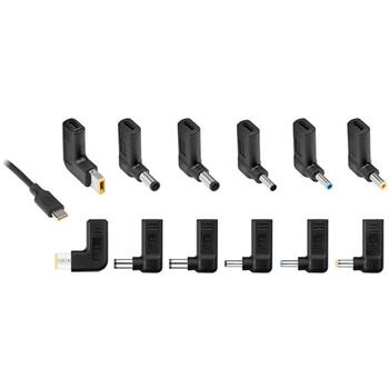 Tracer Зарядное устройство для ноутбука Prime 65W Универсальное 7в1 TRAAKN47202, 65W, USB-C, сетевое использование (TRAAKN47202)