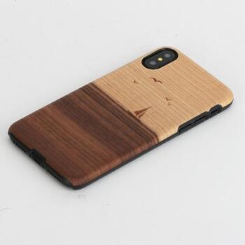Man&Wood Чехол M8016B, 5.8'', натуральное дерево, поликарбонат, Apple iPhone XS/X, С изображением (M8016B)