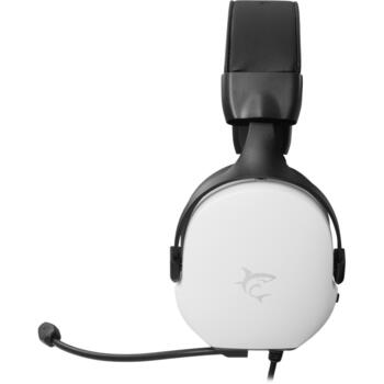 White Shark Наушники FOX-W, 280г, Белый, 1.8м, 32Ω, 20Hz-20KHz, 106dB±3dB, накладные, оголовье, проводные, встроенный микрофон (FOX-W)