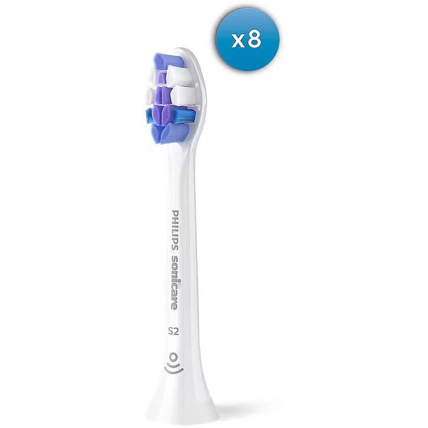 Philips zobu birstes galviņas HX6058/87, 8 gab., balta, īpaši mīksta, uzklikšķināma, Philips Sonicare sērija (HX6058/87)