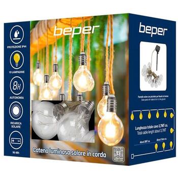 Beper Освещение P207ILO500, 3700mm, 65mm, 10 LED ламп, Ni-MH 600mAh, IP44, черный и серый цвет корпуса (P207ILO500)