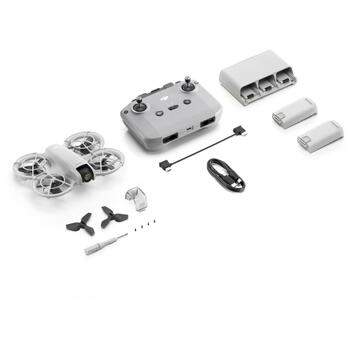 Dji Дрон Neo Fly More Combo CP.FP.00000185.05, 4 ротора, 12 МП, 3840 x 2880 пикселей, 16 м/с, 7000 м, 1435 мАч, 22 ГБ (CP.FP.00000185.05)