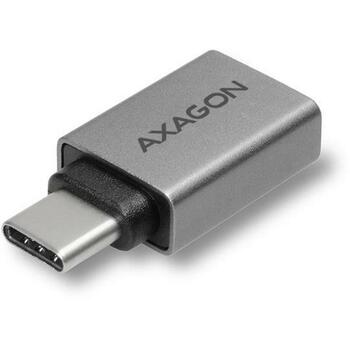 Axagon USB адаптер RUCM-AFA USB-C 3.1 M на USB-A F, 1 USB-C, 1 USB 3.1, серебристый (RUCM-AFA)