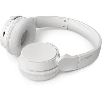 Philips TAH4209WT/00 Bluetooth наушники on-ear, 55ч, 32Ом, 112дБ, BT 5.3, multipoint, USB-C, складные, белые (TAH4209WT/00)