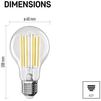 Emos LED лампа A60 ZF5168, 7,2 Вт, 1521 лм, E27, нейтральный белый, 50 000 часов, класс A (ZF5168)