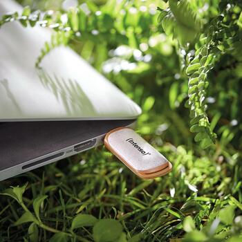 Intenso USB флеш-накопитель 3540490 64GB, USB 3.2 Gen 1, Скорость чтения 70 MB/s, Биодеградируемый корпус, Упаковка без пластика (3540490)