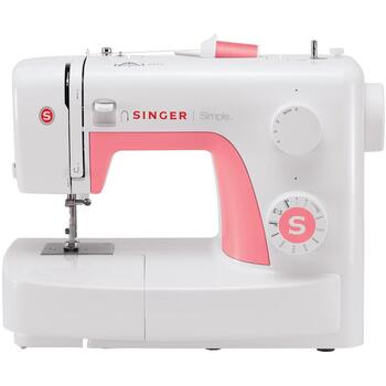 Singer ŠUJMAŠĪNA SIMPLE 3210, 10 dūrieni, 1 automātiska pogas caurumiņš, balta (3210)