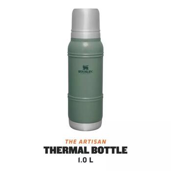Stanley® Термос The Artisan 2811428004, 1л, 35ч горячий, 37ч холодный, 5д со льдом, нержавеющая сталь, зеленый (2811428004)