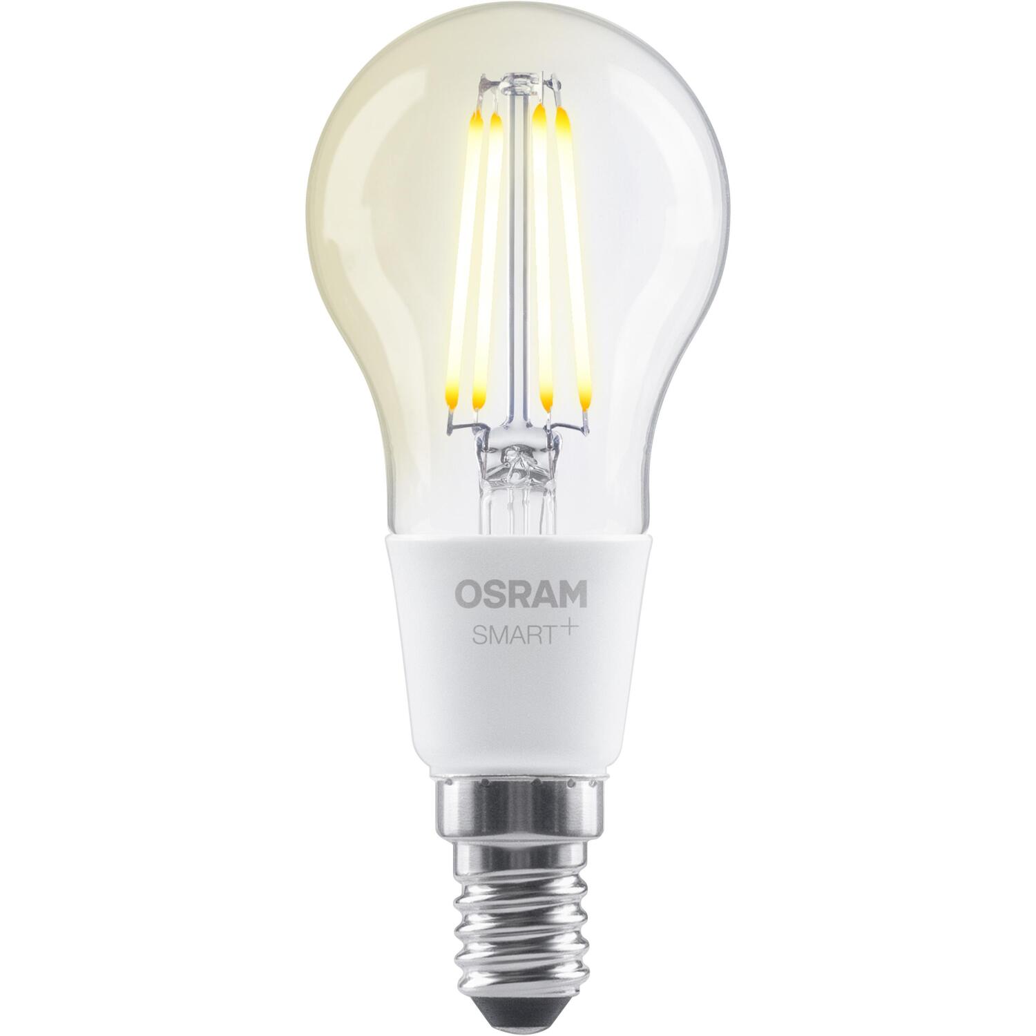 Osram светодиодная лампа SMART+ MATTER Filament Dimmable Classic P40 827 4099854530029, E14, 4Вт, 470лм, 2700К, 220-240В, IP20 (4099854530029)