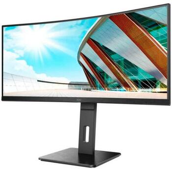 Aoc Монитор CU34P2A, 3440 x 1440, 100 Гц, 1 мс, 2 x HDMI, DisplayPort 1.2, USB 3.2 x 4, VESA 100 x 100 (CU34P2A)