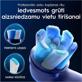 Oral-B nomaināmas zobu birstes galviņas iO UltimateClean iO UC EB6 WH, 6 gab, balta, pieaugušajiem, vidēja cietība, iO sērija (iO refill UltimateClean White 6)