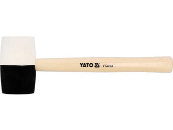 Yato Gumijas āmurs YT-4604, 780g, 341mm, 63mm, koka rokturis, balta un melna gumija, universāls (YT-4604)
