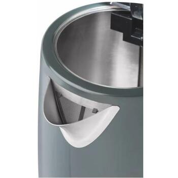Zelmer Электрический чайник ZCK7921G 71505025P, 2200 W, 1.7 л, серый, автоматическое отключение, защита от перегрева (71505025P)