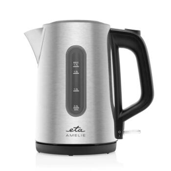 Elektriskā tējkanna ar 2200 W jaudu, 1.7 L ietilpību un 360° rotācijas bāzi ETA959990000 Amelie Stainless Steel ETA (ETA959990000)
