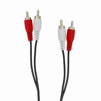 Sbox RCA-101, 1.5m, 2xRCA M, 2xRCA M, никель/сталь, черный (RCA-101)