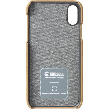 Krusell Telefona vāciņš 61438, 14,7cm, brūna, zamšāda, aizmugurējais, izgriezums kamerai, aizsardzība pret skrāpējumiem (61438)