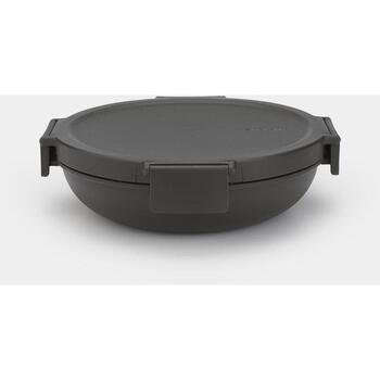BRABANTIA Make & Take pusdienu bļoda, 1L, dark grey (206009)