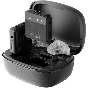 Easypix MyStudio Беспроводной Микрофон Дуо 62022, 2 канала, 2,4 ГГц, 150 м, 100 дБ SPL, 48KHz/16bit, USB-C (62022)