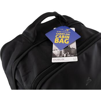 Sbox Mugursoma DUBLIN-B, 10-20L, 40x30x10-20cm, poliesters, klēpjdatora mugursoma, ceļojumiem, uz darbu (DUBLIN-B)