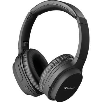 Sandberg Austiņas 126-37, Bluetooth 5.0, 5h, 240h gaidīšanas, 40mm, 32Ω, 110dB, 3.5mm, Micro SD, USB (126-37)