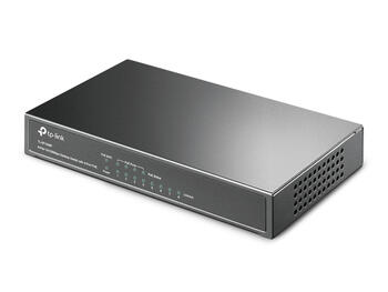 TP-Link TL-SF1008P настольный коммутатор, 8x10/100Mbps, 4xPoE, 57W, 1.6Gbps, 2K MAC, без вентилятора (TL-SF1008P)