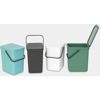 Brabantia Sort & Go мусорное ведро 129940, 25 л, пластик, с крышкой, для сортировки (129940)