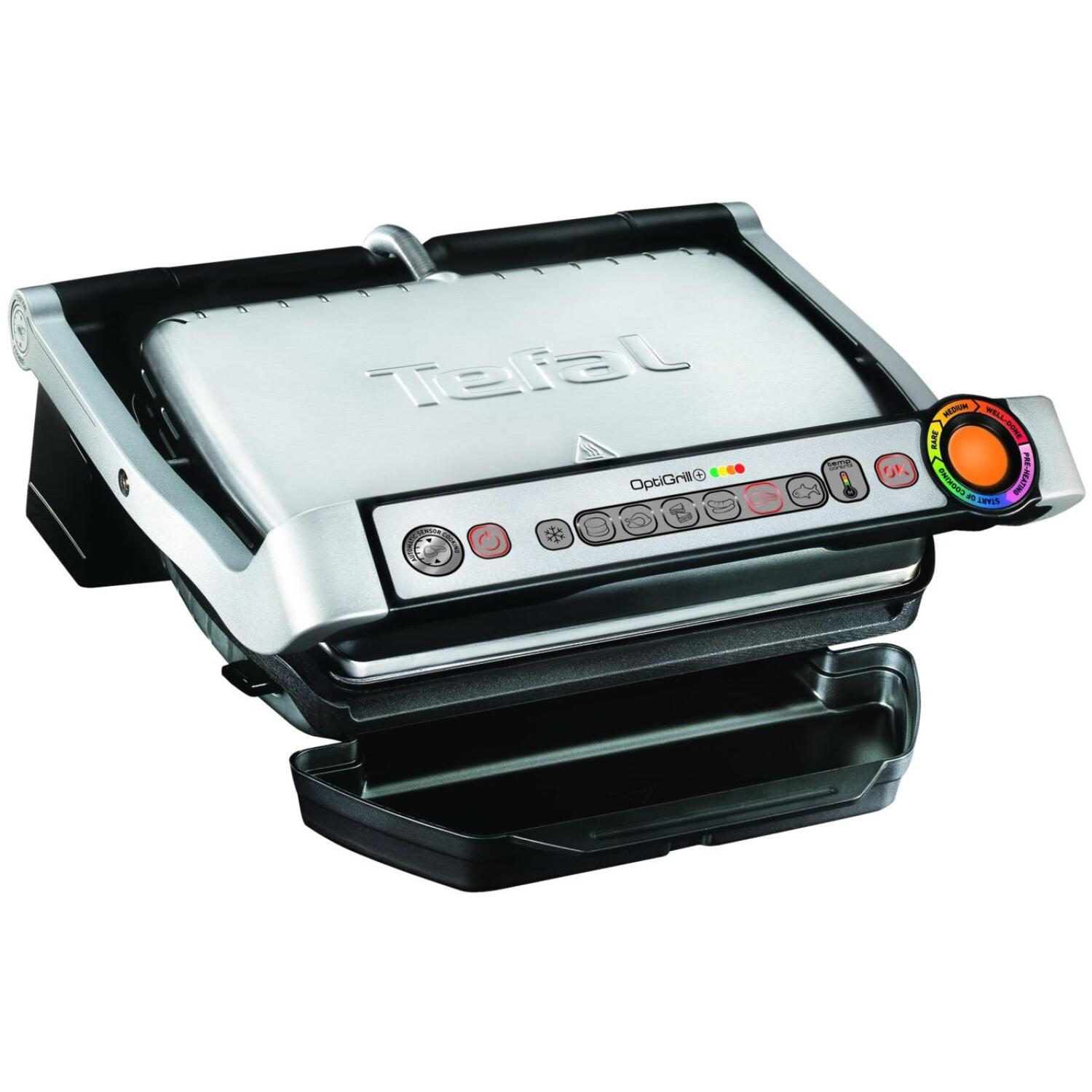 Tefal Kontaktgrils GC716D12, 300x200mm, 6 gatavošanas programmas, noņemamas plāksnes, regulējams termostats (GC716D)