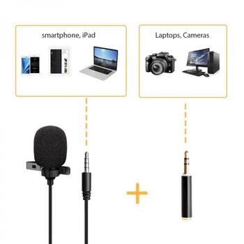Sbox Микрофон PM-402, -30 дБ +/- 3дБ, 50 Гц - 18 кГц, 1000 Ω, 3,5 мм Jack, клипса, черный (PM-402)