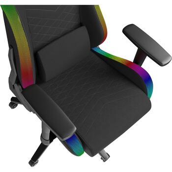 Genesis Trit 660 RGB NFG-2247, spēļu krēsls, 129-136cm, 150kg, 60mm, ergonomisks, atmiņas putas, audums, RGB apgaismojums (NFG-2247)