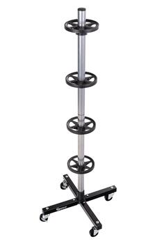 Geko riteņu statīvs G71253, 100kg, 46x46x116cm, 4 riteņu vietas, metāla, plastmasas, ar riteņiem, 2 bremzes (G71253)