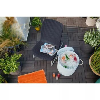 Keter Rio Patio Set 29197637939, 2 кресла и стол, 77.5x54x79cm, 38x38x36.5cm, 14.4kg, устойчив к УФ (29197637939)