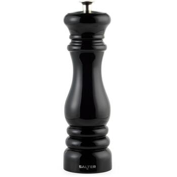 Salter Молка для соли и перца BW13676EU7, 20,7x6x6см, черный, ручной, пластик, регулируемая крупность, дополнительная крышка (BW13676EU7)