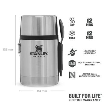Stanley® 2801287032, 0,53л, нержавеющая сталь, тепло/холод до 12ч, ложка/вилка (2801287032)
