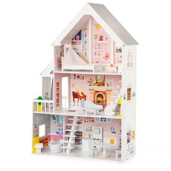 Gerardo's Toys koka leļļu māja ar LED apgaismojumu, Liselle (GT61187)
