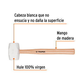 Gumijas āmurs 680g 16932 TRUPER (MH-24)