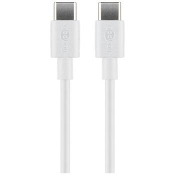 Goobay USB-C кабель для зарядки и синхронизации 66317, 1м, 3A, 60W, 480Mbps, гибкий, защита от перегрузки (66317)