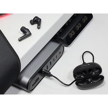 Tracer Наушники T10 TWS BT TRASLU47504, 5ч, 10м, Bluetooth 5.4, 300мАч, 107дБ, 32Ω, in-ear, черный (TRASLU47504)