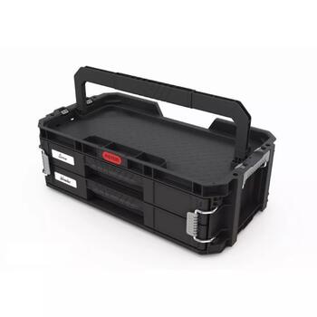 Keter Instrumentu lāde Connect 30208564, 2 atvilktnes, 54,2x30,9x18,4cm, izņemami konteineri, sānu skavas (30208564)