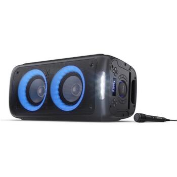 Sharp PS-949 Партийная колонка, 132 Вт, Водонепроницаемая, Bluetooth, Портативная, Черная (PS-949)