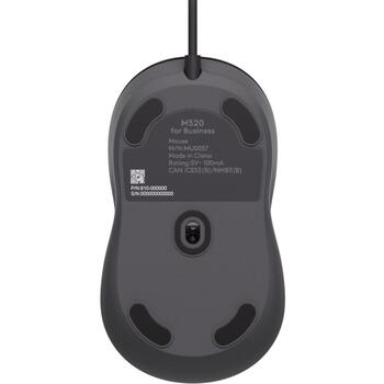 Logitech USB datorpele M520, 910-007511, 4000 DPI, 4 pogas, 1.8m kabelis, ambidextriska forma, optiskā tehnoloģija (910-007511)