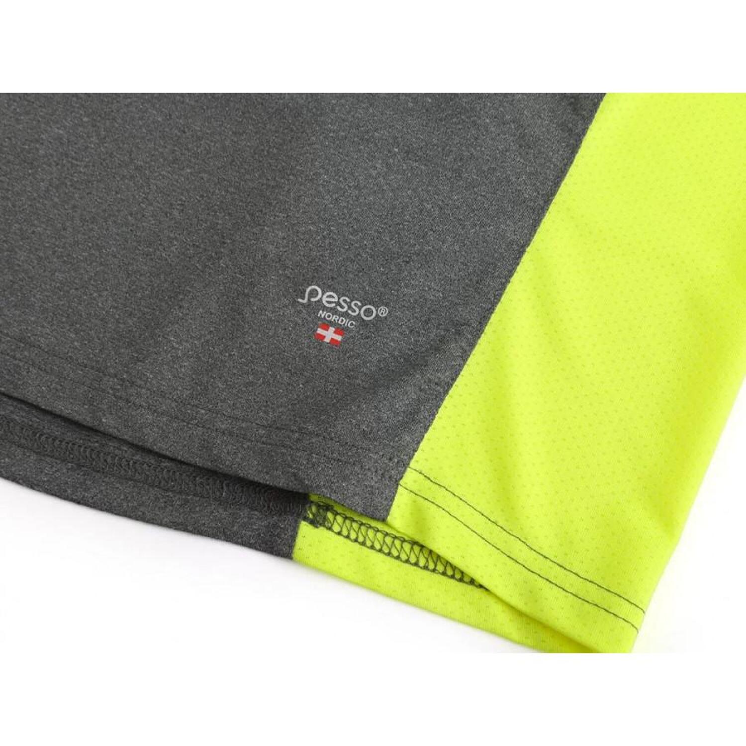 Pesso Футболка MP205_G-4XL, серый/желтый, 4XL, 92% терилен, 8% спандекс, быстро сохнущий, гибкий (MP205_G-4XL)