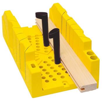 Stanley стусло 1-20-0112, 310мм, 103мм, ABS пластик, 22.5°, 45°, 90°, система фиксаторов, упор для пиления, приподнятое основание (1-20-112)
